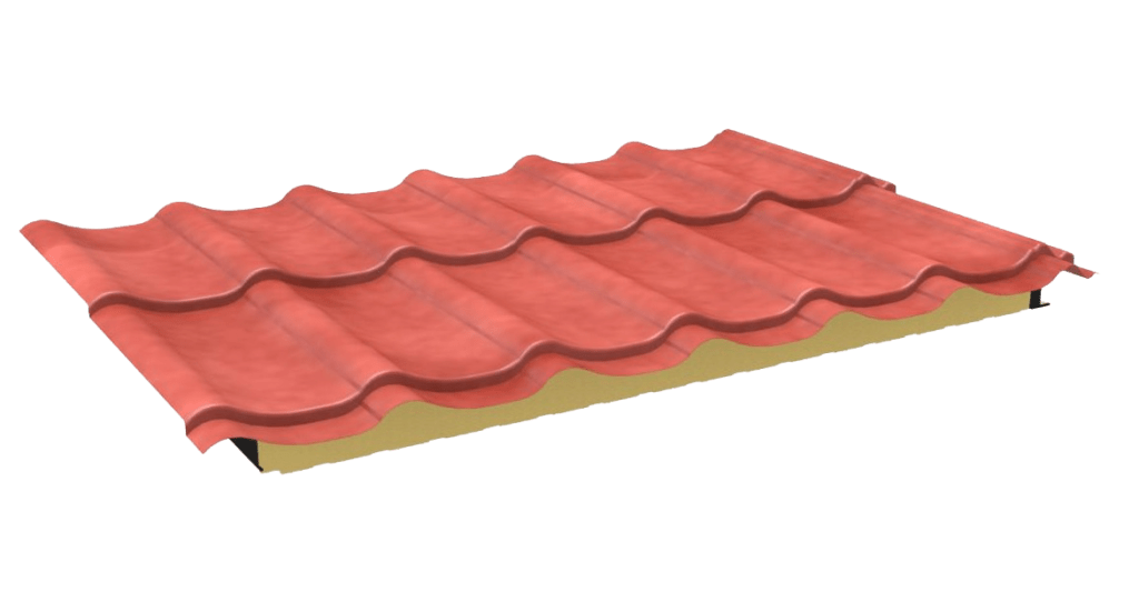 Geïsoleerd dakpan paneel Permapan